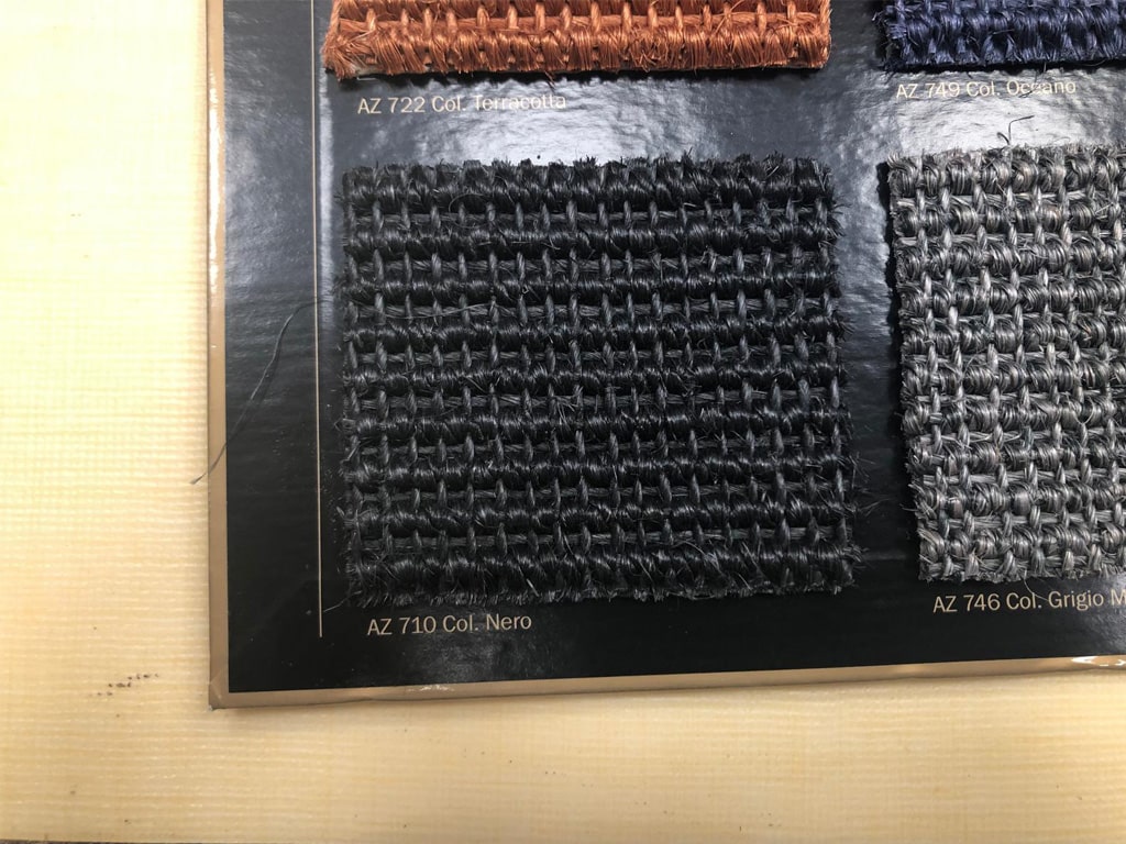 Moquette e Parquet - Campione di moquette di colore Sisal di colore nero